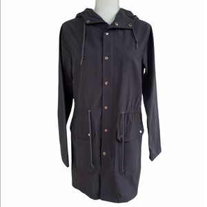 American Apparel Gray Anorak Windbreaker Jacket